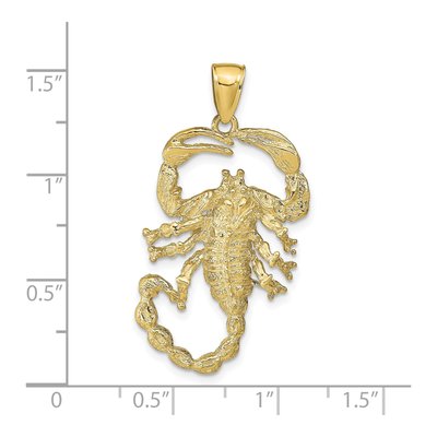 10K Yellow Gold Scorpion Pendant – view 4