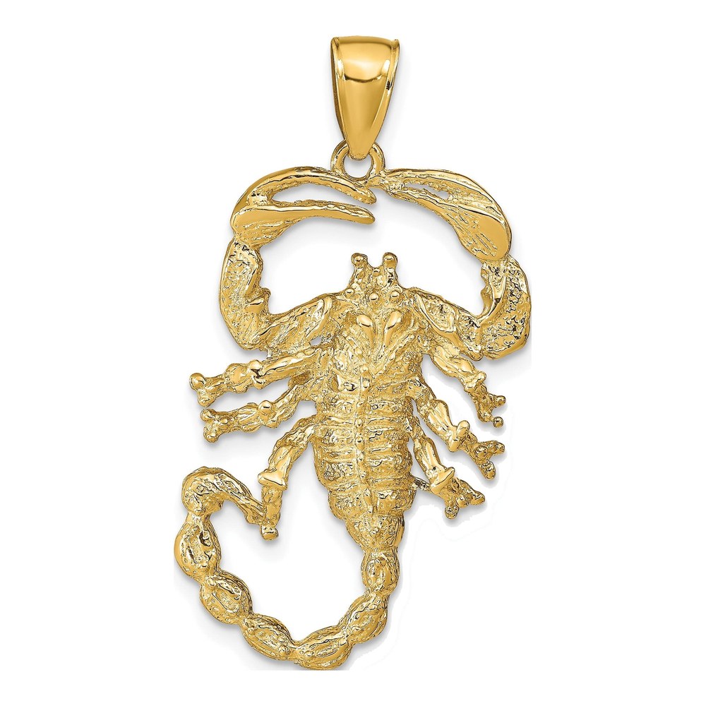 10K Yellow Gold Scorpion Pendant