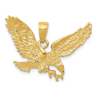 10K Yellow Gold Eagle Pendant