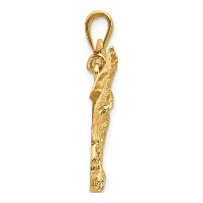 10K Yellow Gold Eagle Pendant – view 2