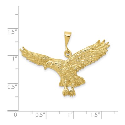 10K Yellow Gold Eagle Pendant – view 3