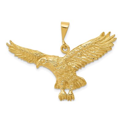 10K Yellow Gold Eagle Pendant