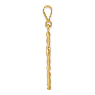 10K Yellow Gold Reversible Latin Cross Pendant – view 3