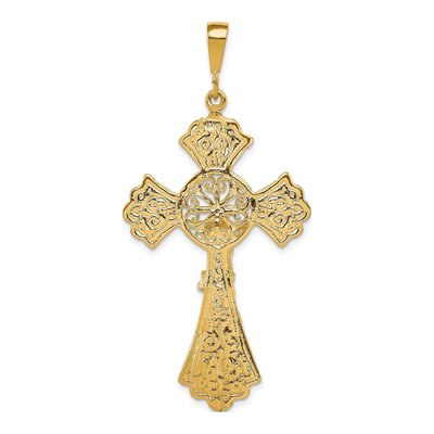 10K Yellow Gold Crucifix Pendant – view 5