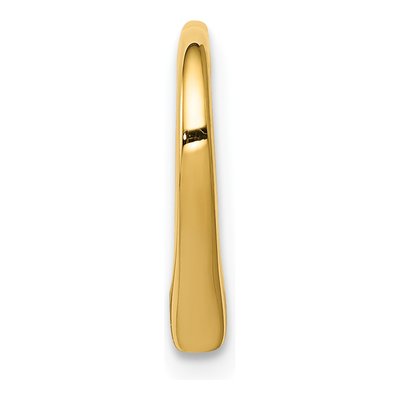 10K Yellow Gold Floating Heart Slide Pendant – view 3