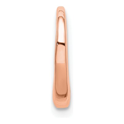 10K Rose Gold Floating Heart Slide Pendant – view 3