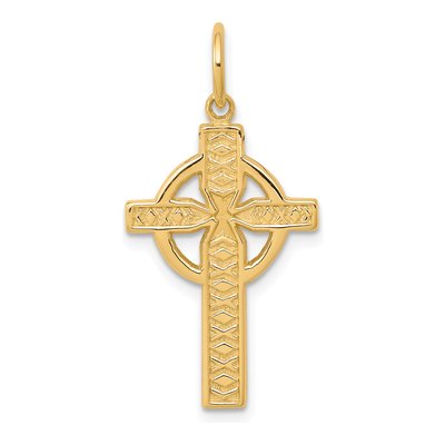 10K Yellow Gold Iona Cross Pendant