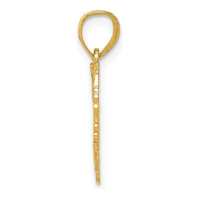 10K Yellow Gold Heart Pendant – view 3