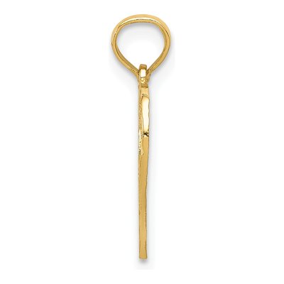 10K Yellow Gold Heart Cut-Out Pendant – view 3