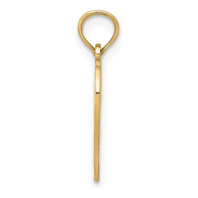10K Yellow Gold Heart Cut-Out Pendant – view 3