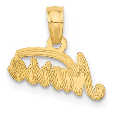 10K Yellow Gold Nurse Pendant – view 4