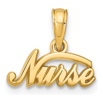 10K Yellow Gold Nurse Pendant