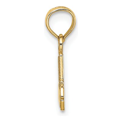 10K Yellow Gold Nurse Number 1 Pendant – view 3
