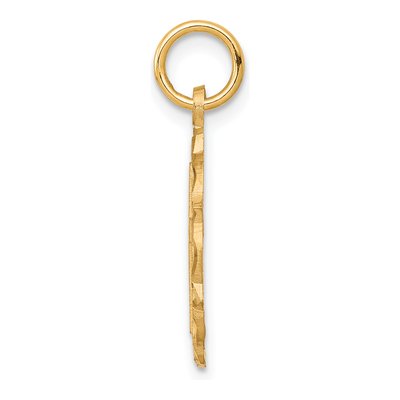 10K Yellow Gold Eternal Life Cross Charm – view 3