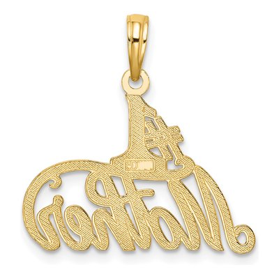 10K Yellow Gold Mother Number 1 Pendant – view 4