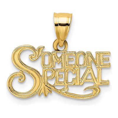 10K Yellow Gold 'someone Special' Pendant