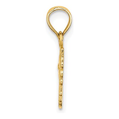 10K Yellow Gold Daughter Number 1 Charm – view 3