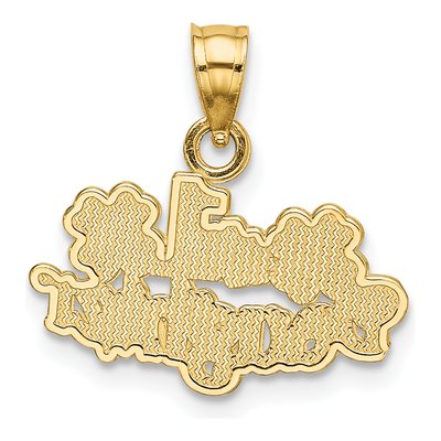 10K Yellow Gold Daughter Number 1 Charm – view 5