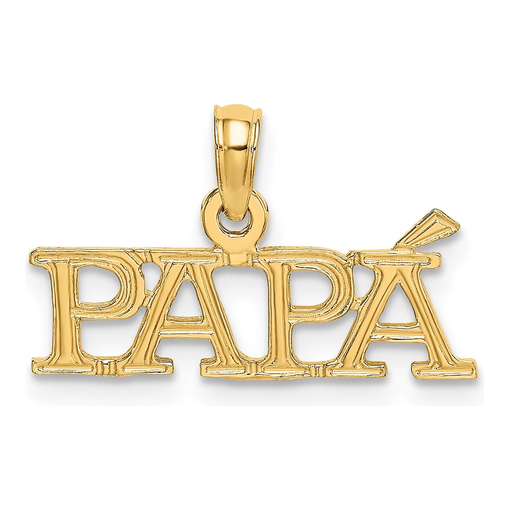 10K Yellow Gold PAPA Pendant
