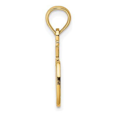 10K Yellow Gold DAD Number 1 Pendant – view 3