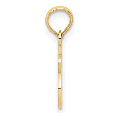 10K Yellow Gold Sister Number 1 Pendant – view 3