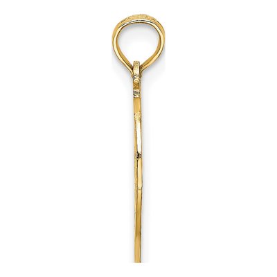 10K Yellow Gold NY Statue of Liberty Apple Charm – view 3