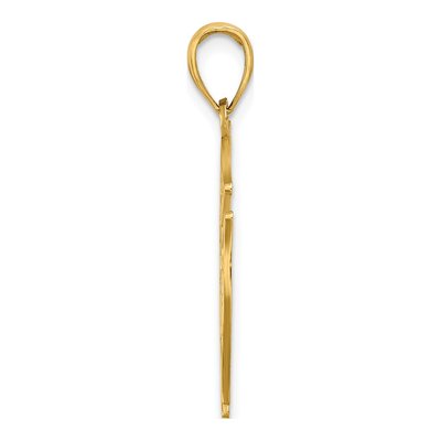 10K Yellow Gold VFD Aux Shield Charm – view 3
