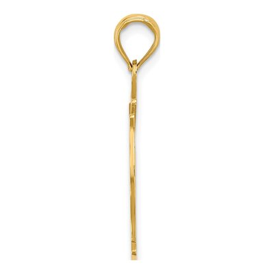 10K Yellow Gold Shield Cut-Out Pendant – view 3