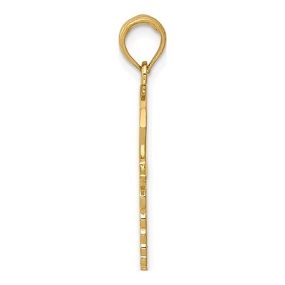 10K Yellow Gold Caduceus Nurses Cap Pendant – view 3