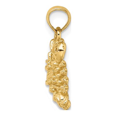 10K Yellow Gold 3D Scorpio Zodiac Pendant – view 3