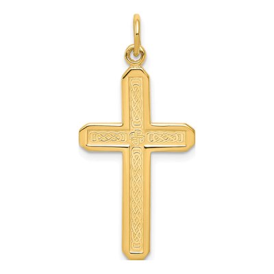 10K Yellow Gold Cross Pendant