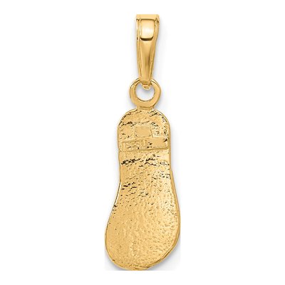 10K Yellow Gold Flip-Flop Pendant – view 4