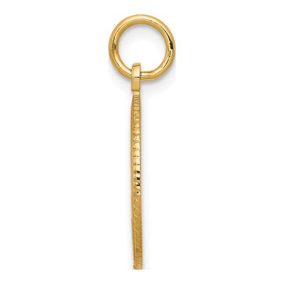 10K Yellow Gold Sweet Circle Pendant – view 3