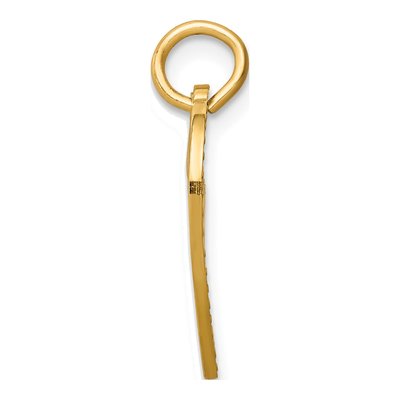 10K Yellow Gold Sweet 15-Heart Pendant – view 3