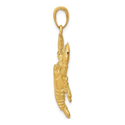 10K Yellow Gold Large Pendant – view 3
