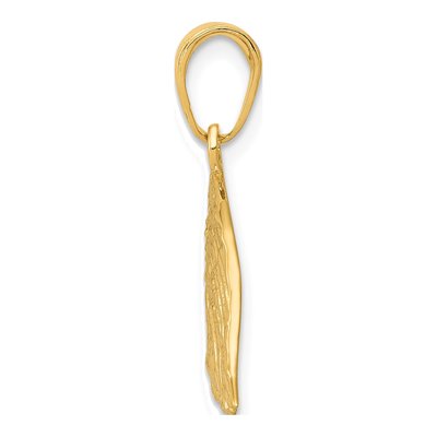 10K Yellow Gold Eagle Head Pendant – view 3