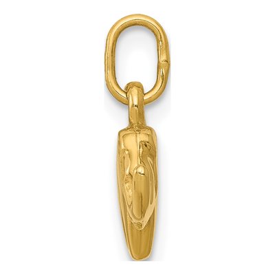 10K Yellow Gold 3D Elephant Pendant – view 3