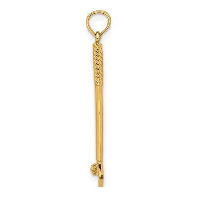10K Yellow Gold Golf Club Ball Pendant – view 3