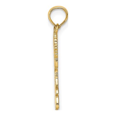 10K Yellow Gold Cheerleader Pendant – view 3