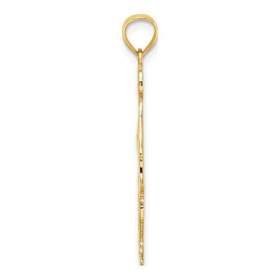 10K Yellow Gold Cheerleader Pendant – view 3