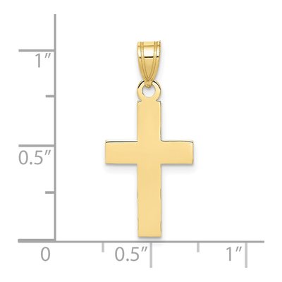 10K Yellow Gold Latin Cross Charm – view 4