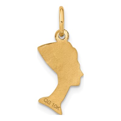 10K Yellow Gold Nefertiti Pendant – view 4