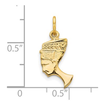 10K Yellow Gold Nefertiti Pendant – view 5