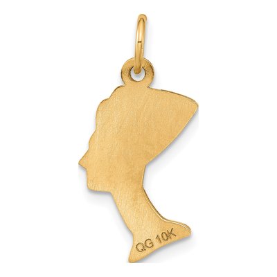 10K Yellow Gold Nefertiti Pendant – view 4