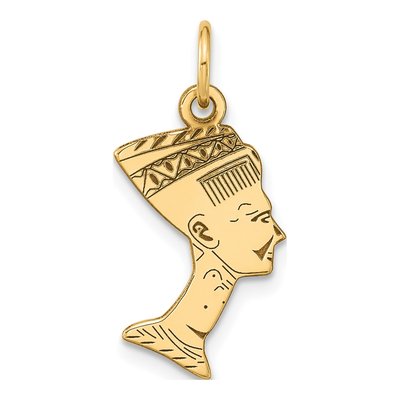 10K Yellow Gold Nefertiti Pendant