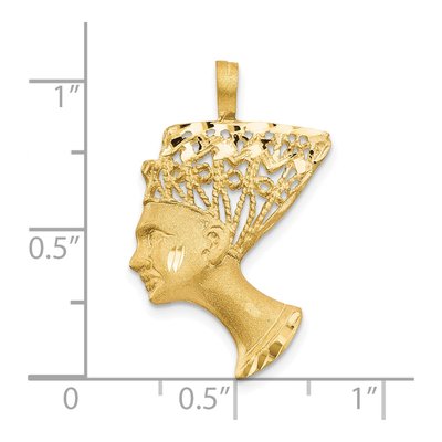 10K Yellow Gold Nefertiti Pendant – view 4