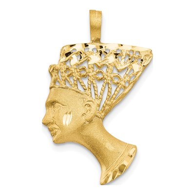 10K Yellow Gold Nefertiti Pendant