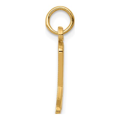 10K Yellow Gold Cowboy Boot Pendant – view 3