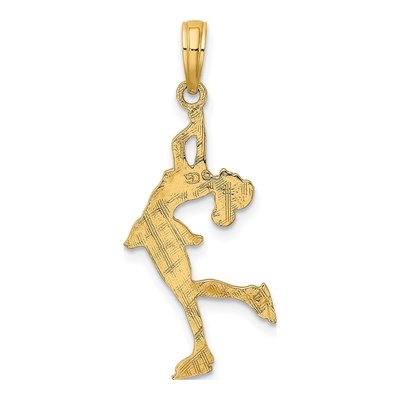 10K Yellow Gold Ice Skater Charm – view 5