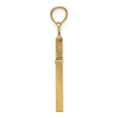 10K Yellow Gold Cross Pendant – view 3